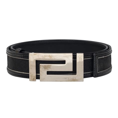 white and silver versace belt|versace men's belts on clearance.